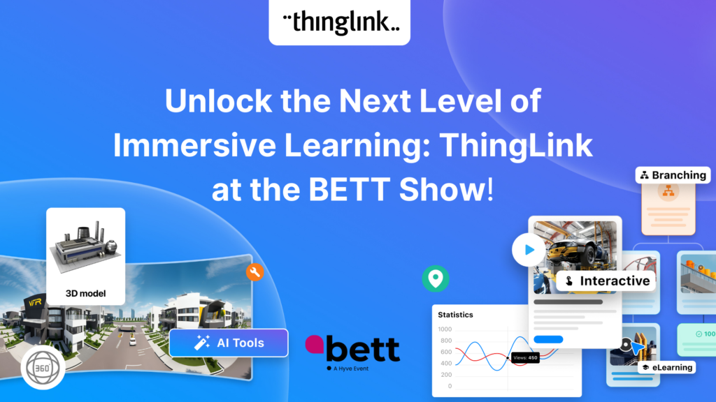 Featured picture of post "New ThingLink webinar series: AI-assisted tools for immersive content creation"